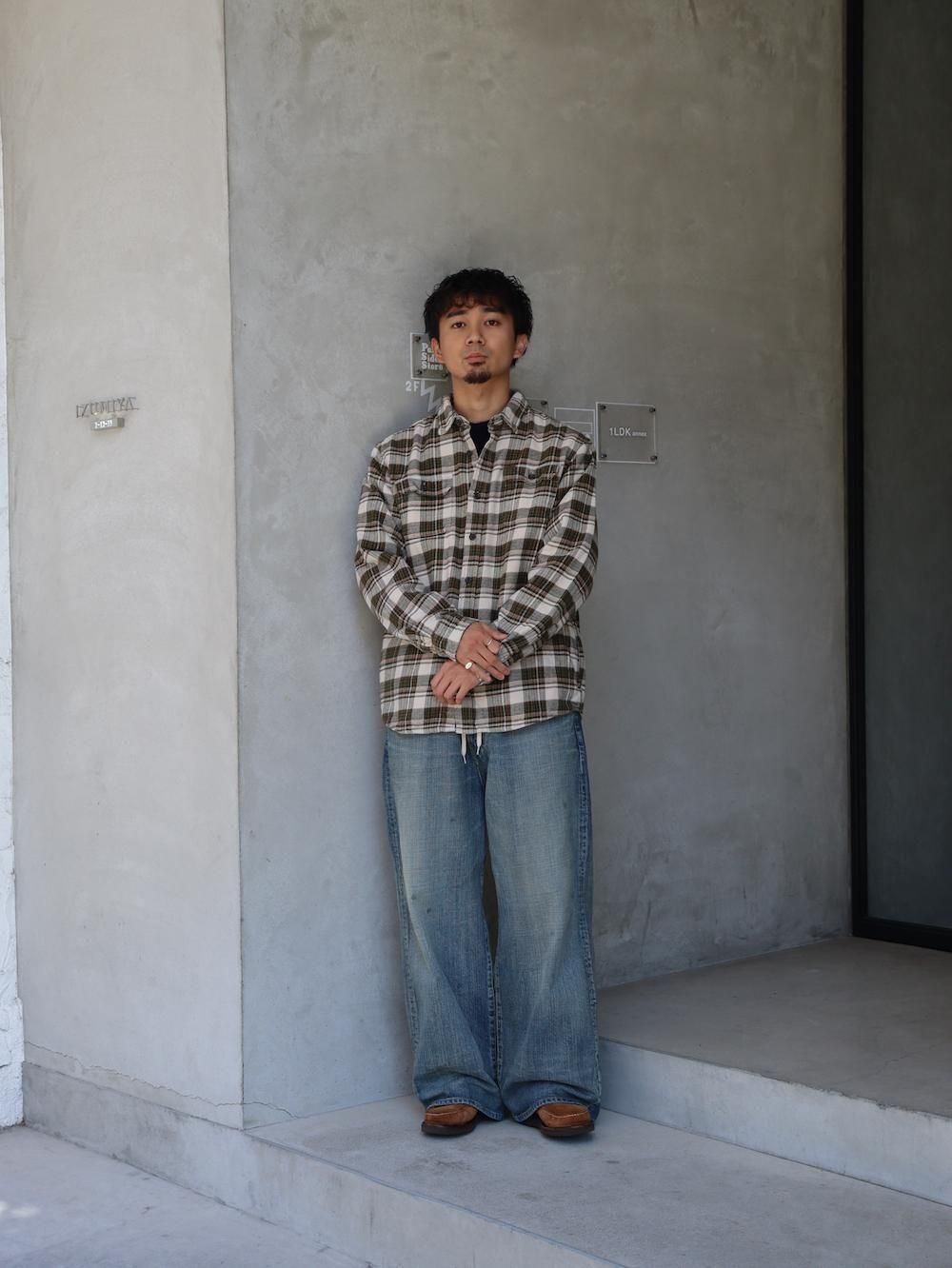 ORVIS used heavy flannel shirt