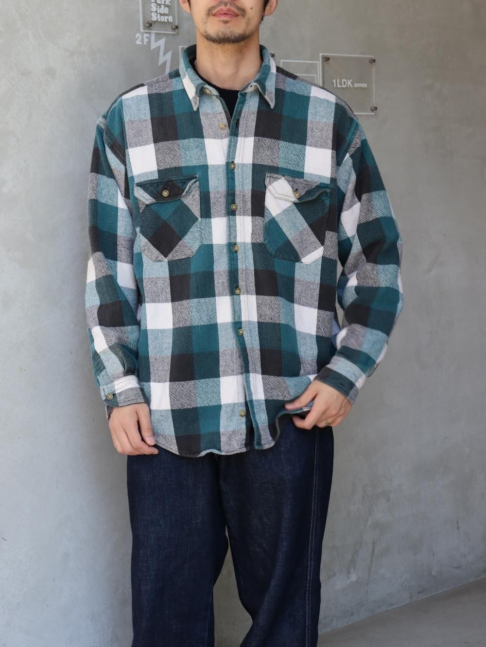 NORTHWEST BLUE used heavy flannel shirt