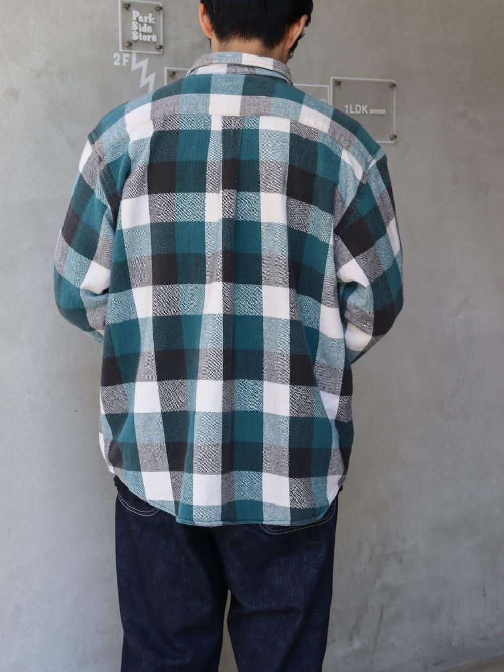 NORTHWEST BLUE used heavy flannel shirt