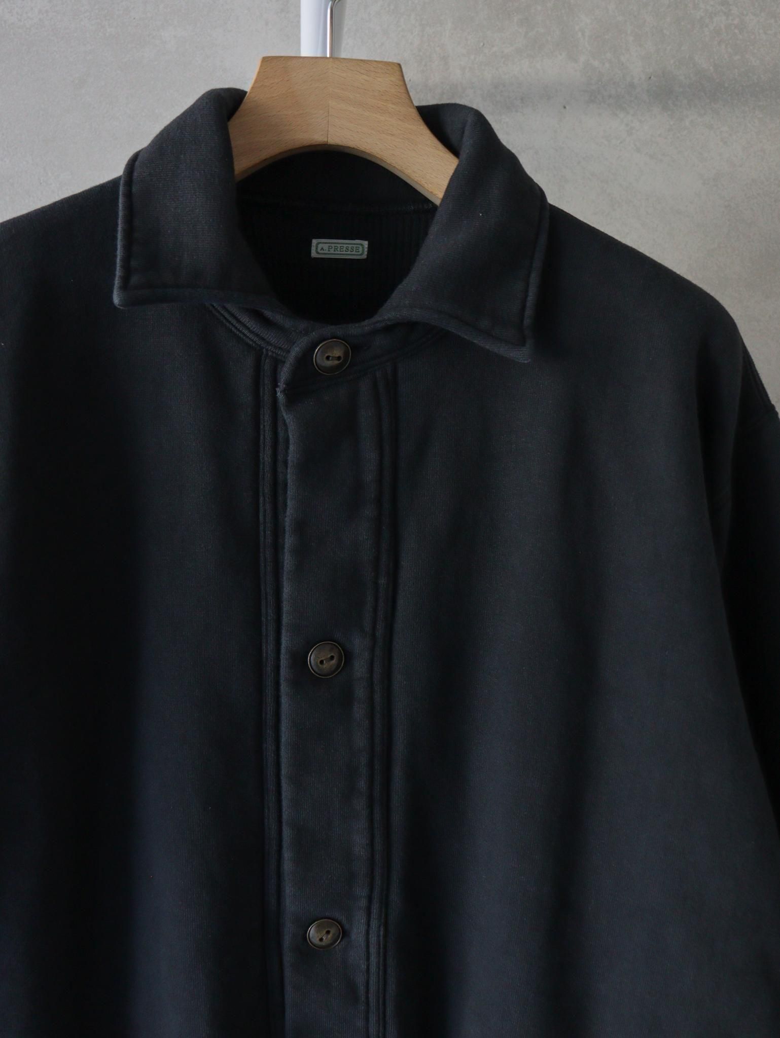A.PRESSE（アプレッセ）Vintage Sweat Cardigan / BLACK 公式通販