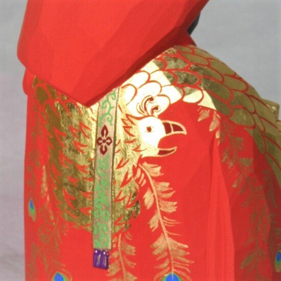 羽衣（7寸袖上）- 奈良一刀彫工房　大林杜寿園