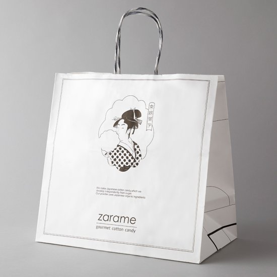 紙袋 中サイズ - zarame -gourmet cotton candy- online store