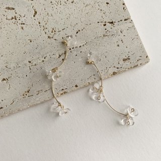 Tiny Crystal Flower Earrings