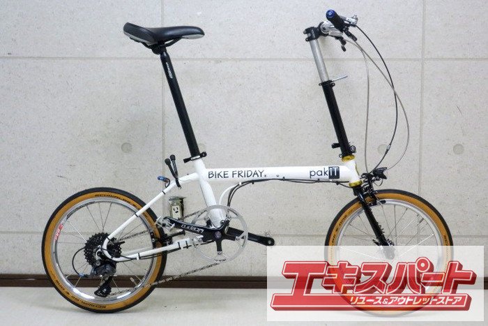 ◎K201 BIKE FRIDAY pakiT SHIMANO Claris 1×8S/バイクフライデー パキット 16インチ  フォールディングミニベロ 折畳み小径車 - リサイクルショップ エキスパート公式オンラインストア