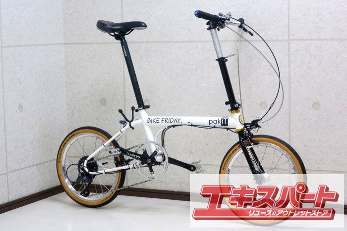 ◎K201 BIKE FRIDAY pakiT SHIMANO Claris 1×8S/バイクフライデー パキット 16インチ フォールディングミニベロ  折畳み小径車 - リサイクルショップ エキスパート公式オンラインストア