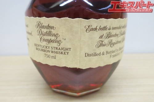 Blanton Distilling Company バーボン ウイスキー ブラントン 750ml 巾着袋付き 未開栓 富岡店 - リサイクルショップ  エキスパート公式オンラインストア