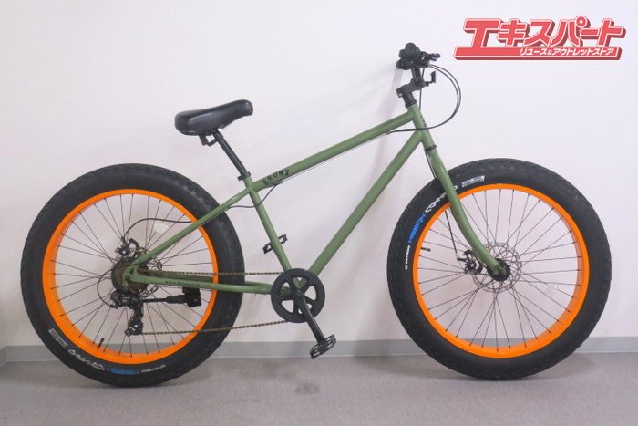 BRONX 4.0 DD FAT-BIKE ブロンクス ファットバイク ARMY グリーン×オレンジ 26インチ 戸塚店 - リサイクルショップ  エキスパート公式オンラインストア