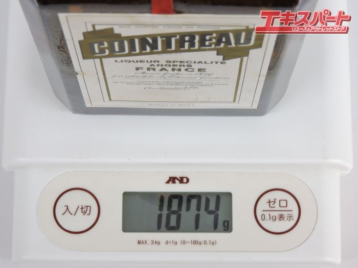 未開栓 COINTREAU LIQUER SPECIALITE ANGERS 1000ml 40％Vol コアントロー リキュール 旧ボトル  1000ml 40度 辻堂店 - リサイクルショップ エキスパート公式オンラインストア