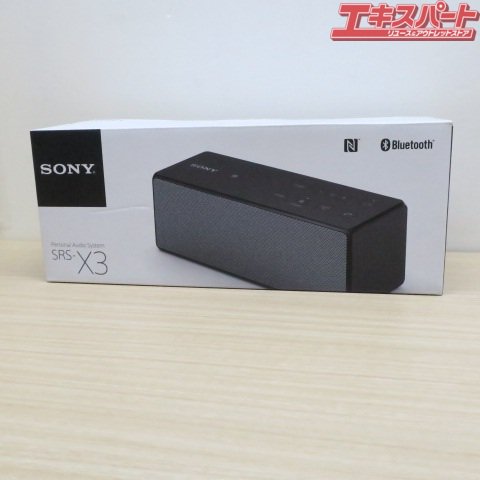 未使用 SONY ソニー SRS-X3 ブラック Bluetooth対応スピーカー ワイヤレスポータブルスピーカー 富岡店