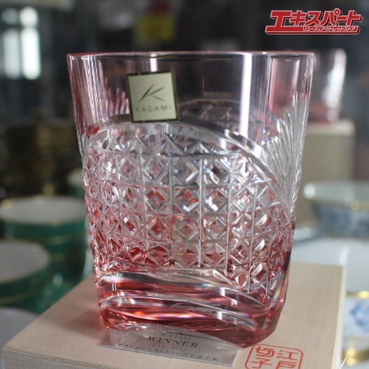 ドーム クリスタル グラス 6客セット 箱付き 未使用 箱付き カガミクリスタル KAGAMI クリスタル 江戸切子
