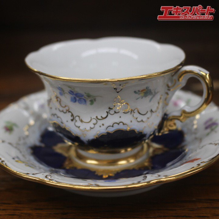 極美品 マイセン Meissen 最高級 宮廷の小花 Bフォーム グランツゴールド モカ カップ ソーサー コバルトブルー 藤沢辻堂店 -  リサイクルショップ エキスパート公式オンラインストア