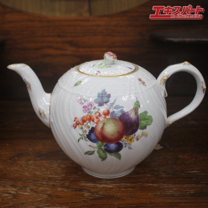 26cm 極美品 マイセン Meissen ティーポット ポット 昆虫 自然主義 旧画法 花柄 マルコリーニ 一級品 辻堂店 - リサイクルショップ  エキスパート公式オンラインストア