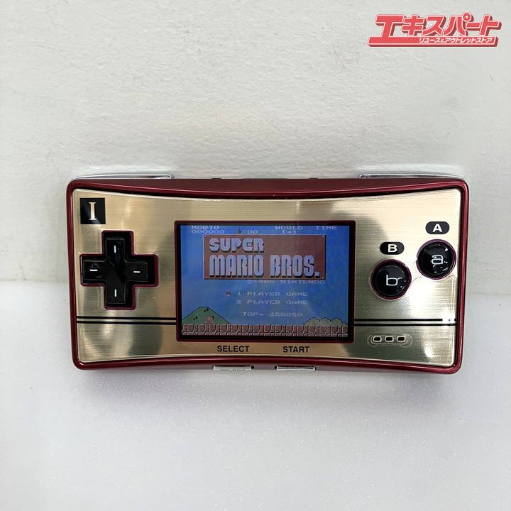 動作確認済み】 Nintendo 任天堂 GAME BOY micro ゲームボーイ ミクロ 本体 充電ケーブル・ケース・おまけソフト4つ付き  ミスマ店 - リサイクルショップ エキスパート公式オンラインストア