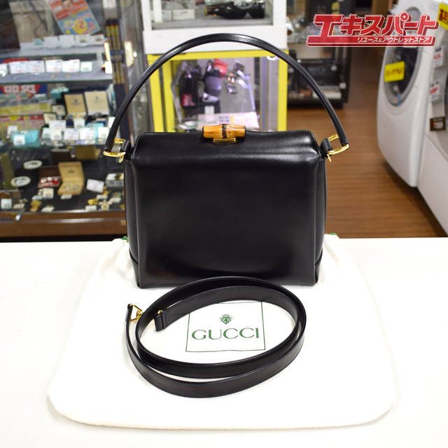 美品 GUCCI グッチ バンブー ターンロック 2WAYバッグ 000.926.0175 湘南台店 - リサイクルショップ  エキスパート公式オンラインストア