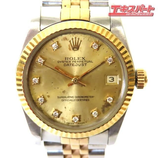 ジャンク)ROLEX ロレックス デイトジャスト 31 YG/SS 68273 L番 ミスマ店