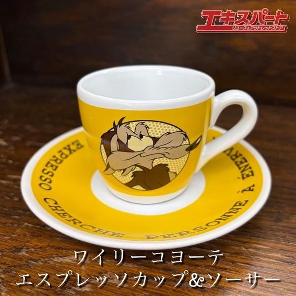 ルーニー・テューンズ ワイリーコヨーテ エスプレッソカップ&ソーサー アンティーク雑貨 2000年頃 辻堂店