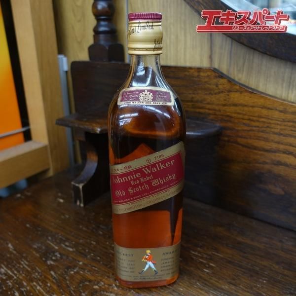 未開栓 古酒 Johnnie Walker ジョニーウォーカー Red Label レッドラベル スコッチウイスキー 金キャップ エキスパート藤沢辻堂店