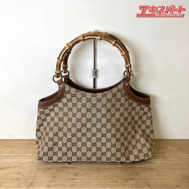 GUCCI グッチ GGキャンバス バンブー トートバッグ ハンドバッグ 137395 ミスマ店