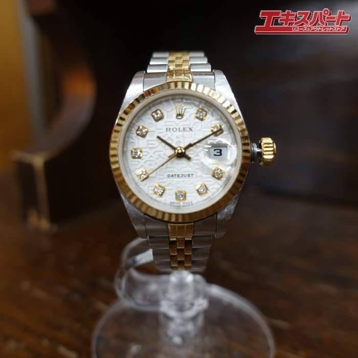 å ROLEX ǥȥ㥹 DATE JUST 79173G SSxYG ư Y 2002ǯ 10P ƲŹ