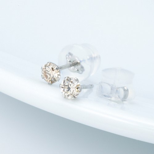スタッドピアスPt900天然ダイヤモンド【0.20ct】, - ダイヤネックレス専門店 Deliciae