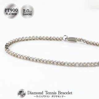 ƥ˥֥쥹å<br>18cm 饤BR<br>PT900 2.0ct