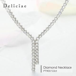 Deliciae ǥꥷ <br> <br>ͥå쥹 <BR>Y <BR>PT900 5.0ct