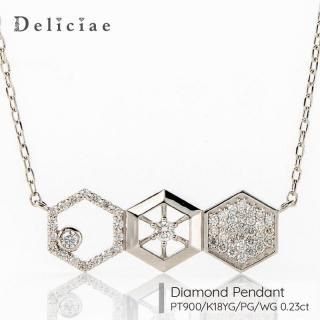 Deliciae �ǥꥷ�� <br>��������� <br>�ڥ����ȥͥå��쥹 <br>�ϥ˥���  -route- <br>0.23ct