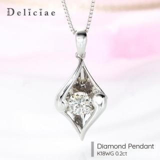Deliciae ǥꥷ <br> <br>ڥȥͥå쥹 <br>󥷥󥰥ȡ <br>K18WG 0.2ct