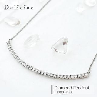 Deliciae ǥꥷ <br> <br>ڥȥͥå쥹 <BR>ޥ饤 <BR>PT900 0.5ct