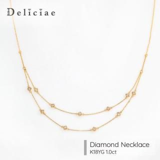 Deliciae ǥꥷ <br> <br>ơͥå쥹 <br>K18YG 1.00ct