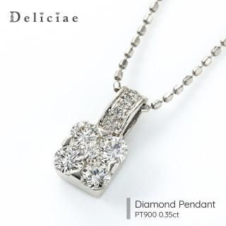 Deliciae ǥꥷ <br> <br>ڥȥͥå쥹 <BR> <BR>PT900 0.35ct