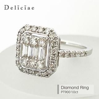 Deliciae �ǥꥷ�� <br>��������� <br>�������� ��� <BR>9.5��15�� <BR>PT900 1.0ct