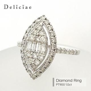 Deliciae ǥꥷ <br> <br>ޡ  <BR>9.515.5 <BR>PT900 1.0ct