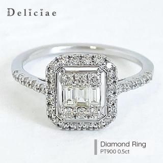 Deliciae �ǥꥷ�� <br>��������� <br>�������� ��� <BR>10��16�� <BR>PT900 0.5ct
