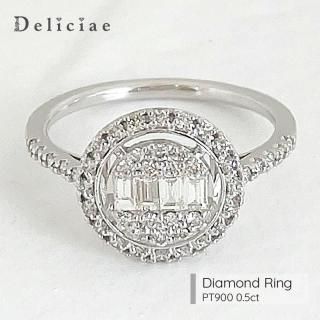 Deliciae ǥꥷ <br> <br>饦  <BR>1016 <BR>PT900 0.5ct
