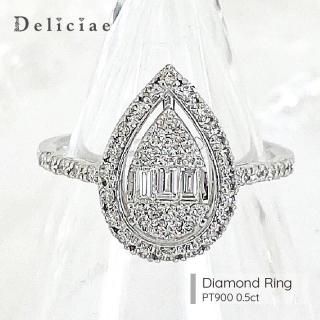 Deliciae ǥꥷ <br> <br>ڥ  <BR>9.515.5 <BR>PT900 0.5ct
