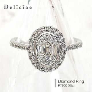 Deliciae �ǥꥷ�� <br>��������� <br>�����Х� ��� <BR>10��16�� <BR>PT900 0.5ct
