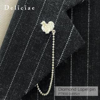 Deliciae ǥꥷ <br> <br>ڥԥ <BR>˥ȥ <BR>PT900 0.695ct