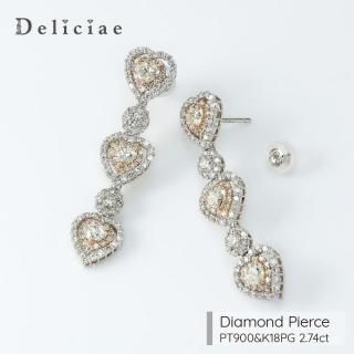 Deliciae ǥꥷ <br> <br>ɤ ϡȥԥ <br>Pt900K18PG <br>2.74ct