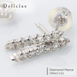 NEW <BR>Deliciae ǥꥷ <br> <br>Сԥ <BR>K18WG 0.20ct 