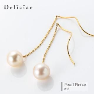 NEW Deliciae デリシェ パール 真珠 フォークリング K18 8号