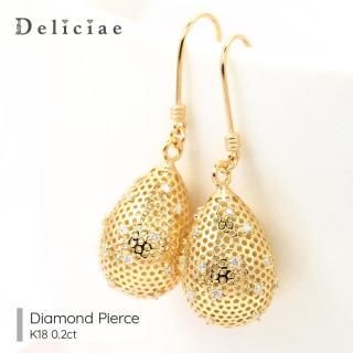 Deliciae ǥꥷ <br> <br>եåԥ ޤ <br>K18 0.2ct