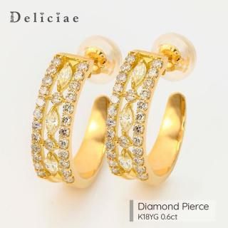 NEW <BR>Deliciae ǥꥷ <br>ޡ  <br>ϡ աץԥ <BR>K18YG 0.60ct 
