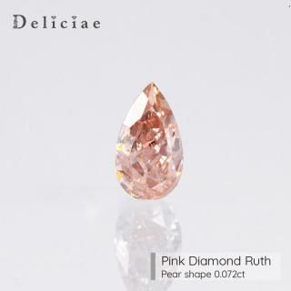 Deliciae ǥꥷ <br>ԥ󥯥 <br>ڥ <br>0.072ct <br>Fancy Orangy Pink