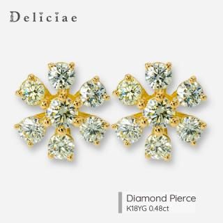 NEW <BR>Deliciae ǥꥷ <br>Ρꥹ <br>ɥåɥԥ <BR>K18YG 0.48ct 