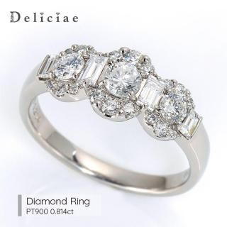 NEW <BR>Deliciae ǥꥷ <br>ɥ <br>꡼ȡ괬 <BR>1014 <BR>PT900 0.814ct