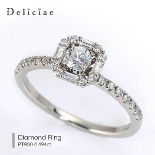 NEW <BR>Deliciae ǥꥷ <br>ɥ <br> 괬 <BR>913 <BR>PT900 0.494ct
