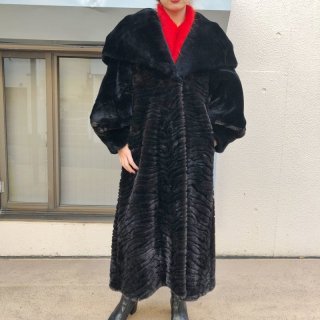 Big Collar Long Fake Fur Coat