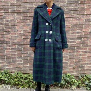 <img class='new_mark_img1' src='https://img.shop-pro.jp/img/new/icons20.gif' style='border:none;display:inline;margin:0px;padding:0px;width:auto;' />Vintage Tartan Check Wool Coat