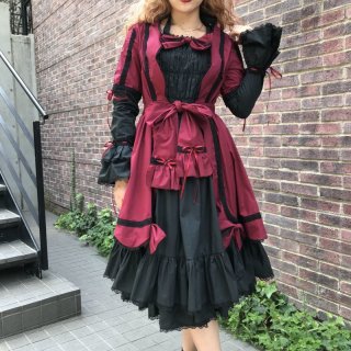 Ribbon Lolita Dress BLK/VOL